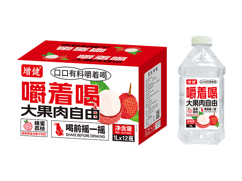 果肉哆哆果肉果汁1升裝（蜂蜜荔枝）