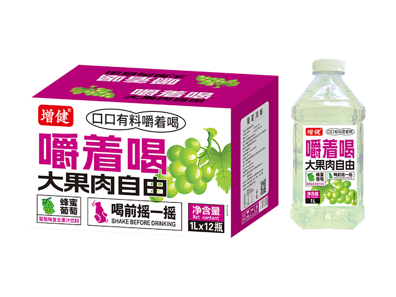 果肉哆哆果肉果汁1升裝（蜂蜜葡萄）