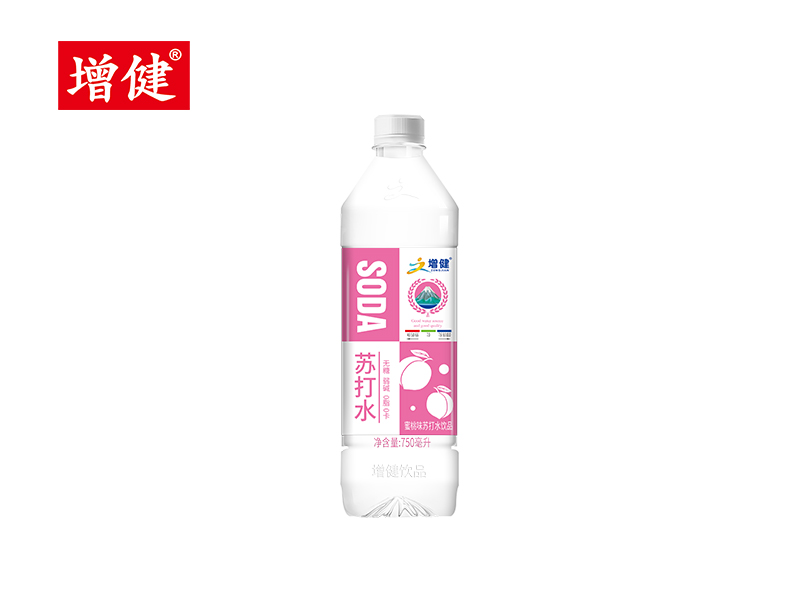 蜜桃味蘇打水飲品